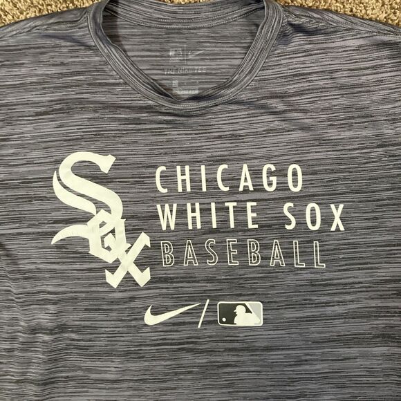Nike Dri-FIT Velocity Practice MLB Chicago White Sox Large Activewear T Shirt - Picture 3 of 9
